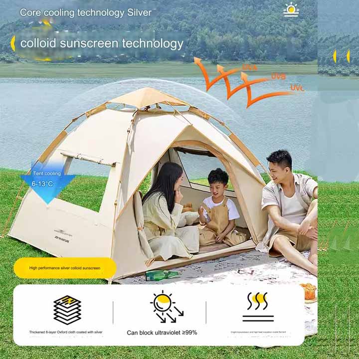 テント・タープ ZOMAKE AUTMACTIC CAMPING ZOMAKE AUTMACTIC CAMPING Tent - Rainproof automatic Overnight